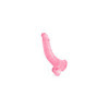 Gode jelly courbe rose ventouse taille XL 22cm 